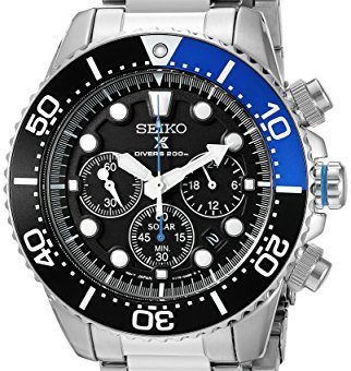 seiko men's ssc233 sport solar brushed stainless steel watch