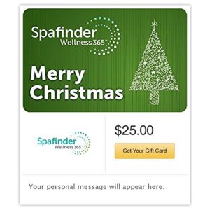 Spafinder Wellness 365 Christmas Gift Cards - E-mail ...